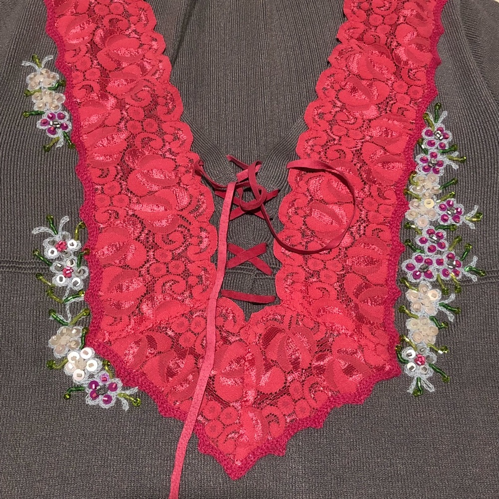 Embroidered Sweater - Picture 2 of 4